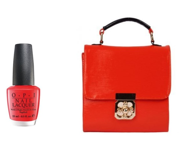 Spring Nails & Handbags: Bright Lady