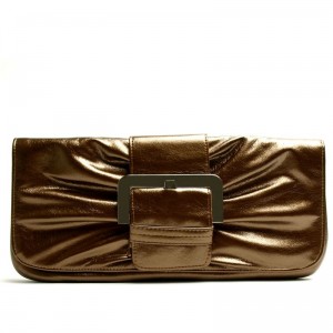 Metallic Bow Clutch