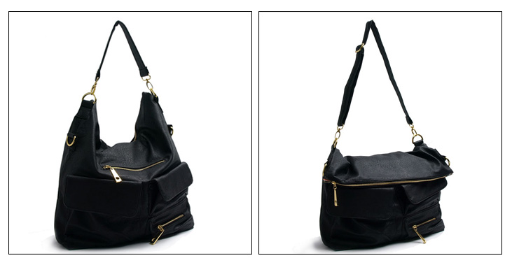 Fold over messenger crossbody bag