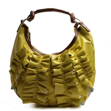 Andi Ruffled Hobo Handbag Heaven