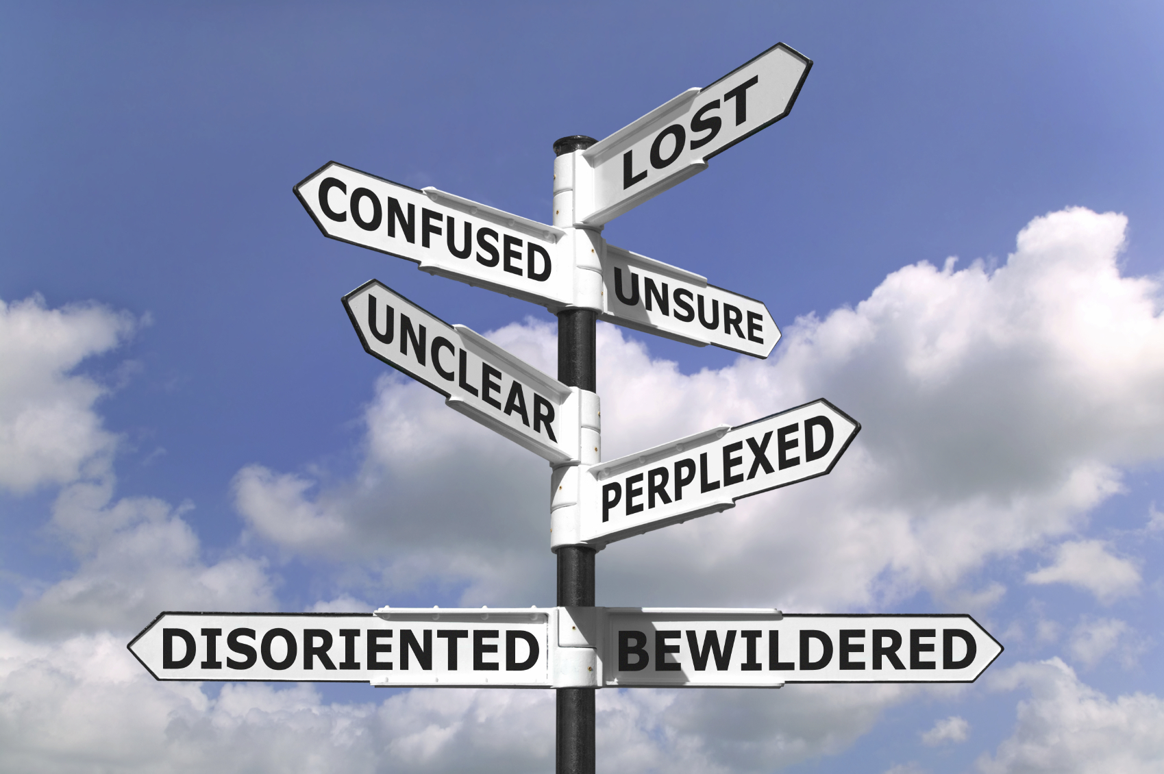 Lost and Confused Sign Post
