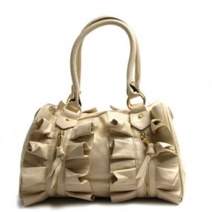 Bella Ruffle Satchel from Handbag Heaven
