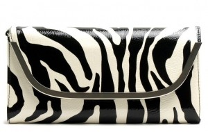 zebra print clutch