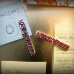 DIY: Glitter Clothespin Magnets