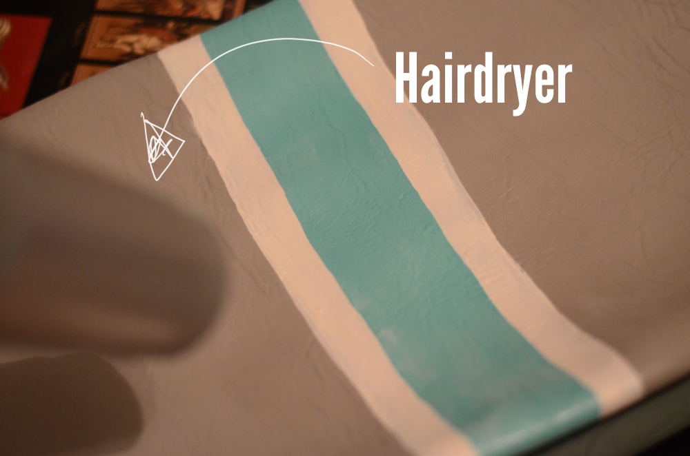 DIY striped clutch