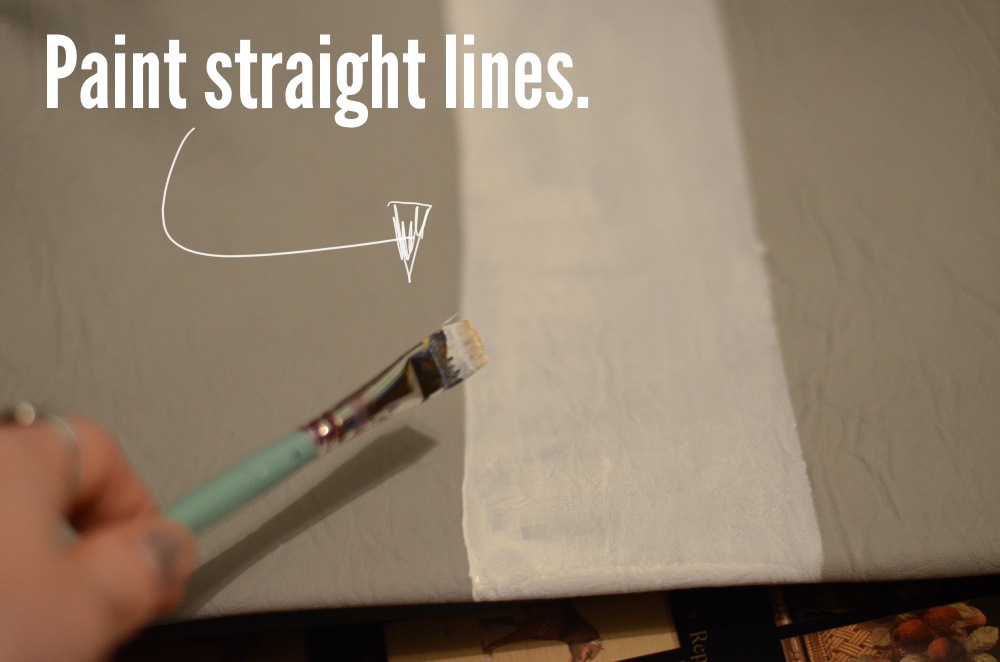 DIY striped clutch