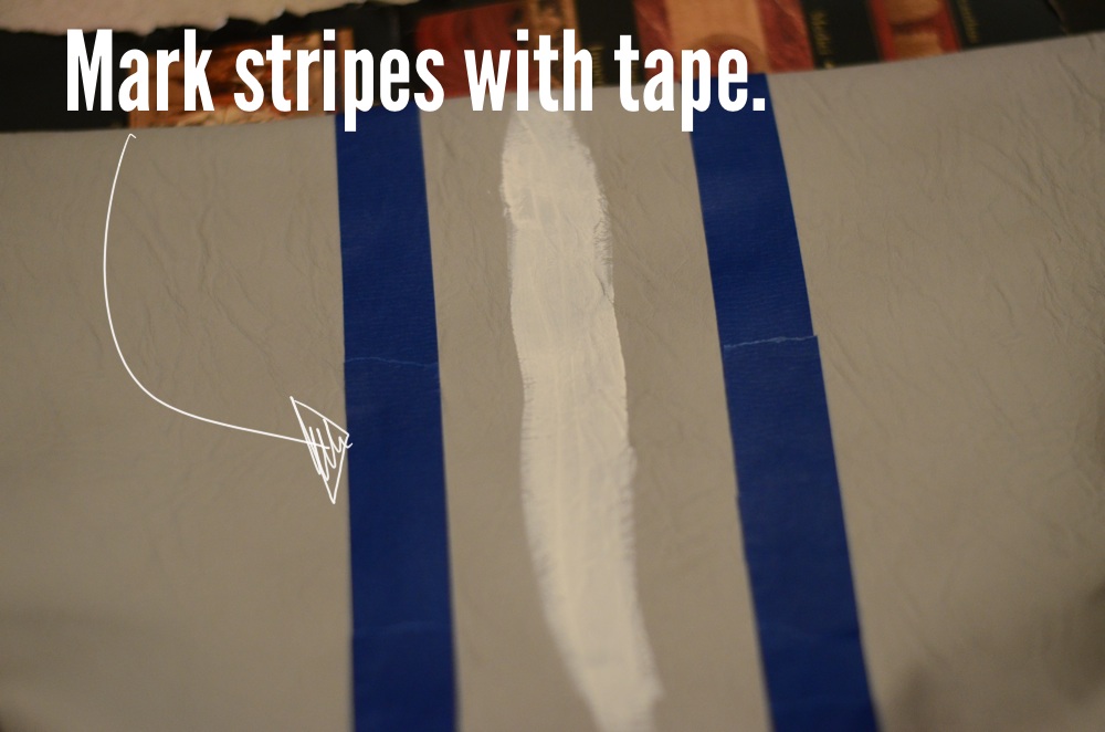 DIY striped clutch