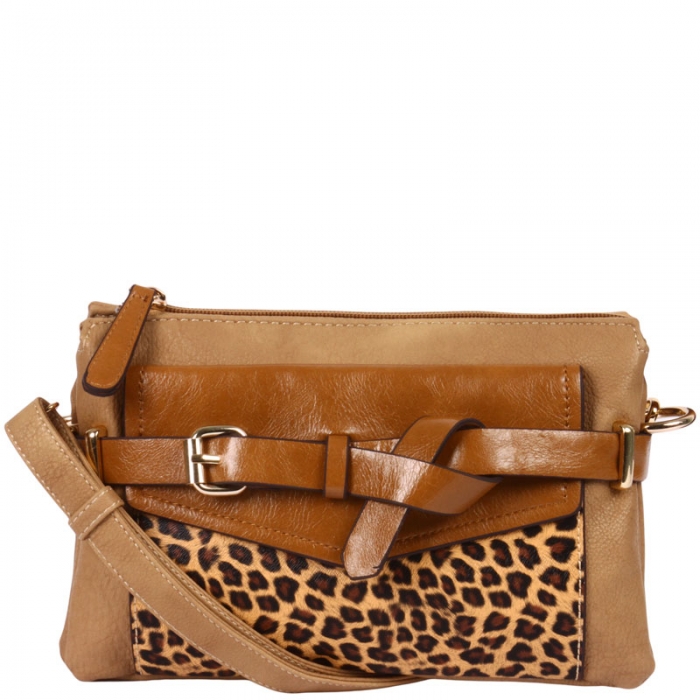leopard messenger bag
