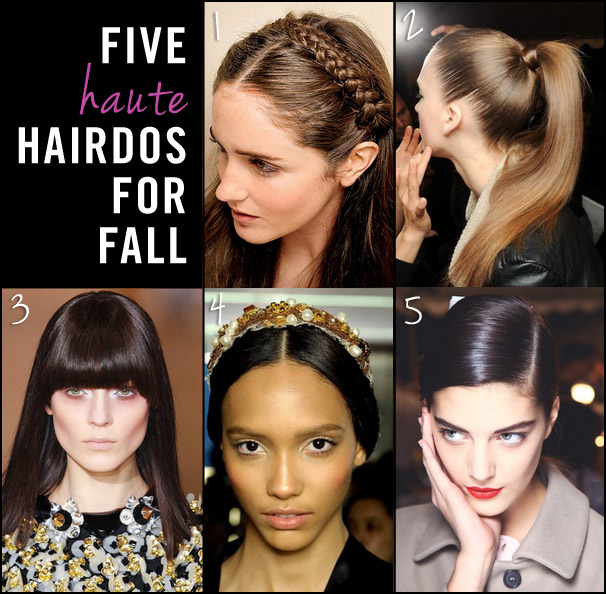 five haute hairdos for fall