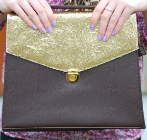 diy glitter handbag