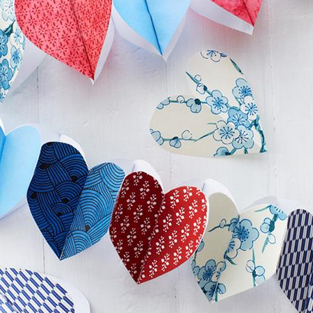 Sweet Paul   Lova s World  DIY Paper Heart Garland