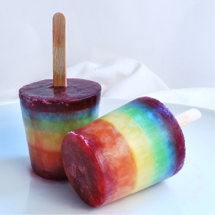 Rainbow Popsicles 