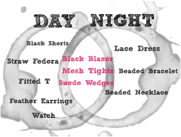 day to night college wardrobe chic
