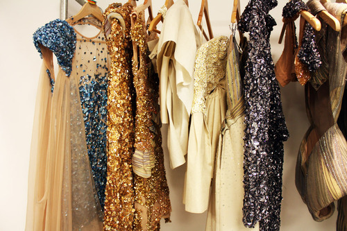 silver and gold dresses