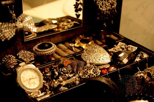 silver and gold jewelry