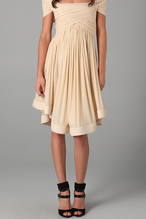 nude color dress for summer