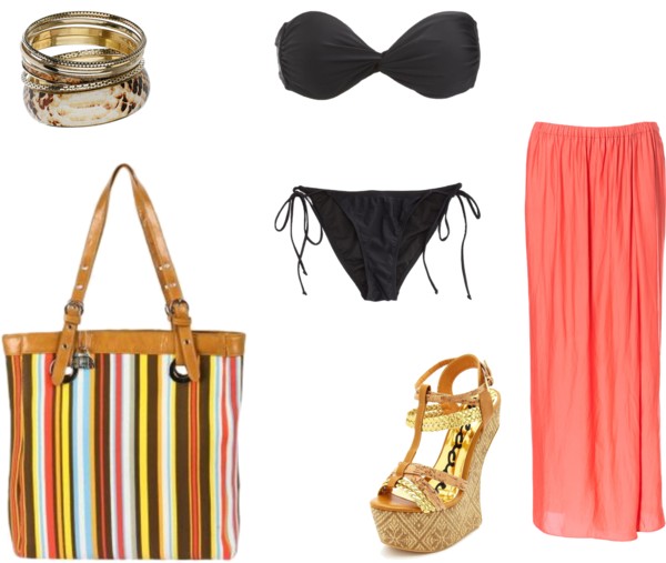 glam beach tote