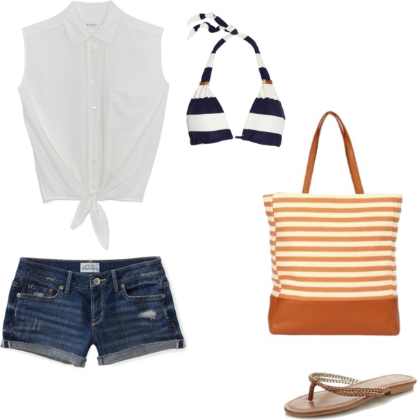 nautical beach tote