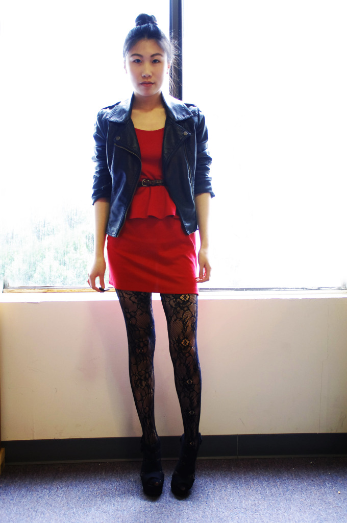 College Style Staple - Leather Jacket 