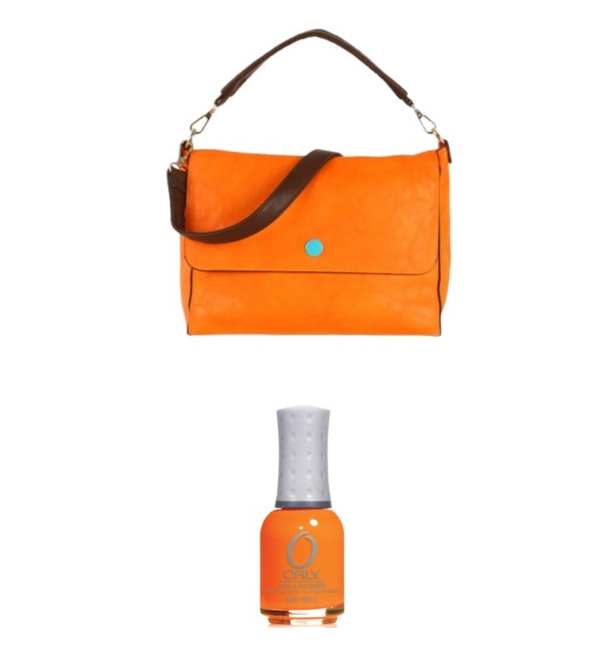 Tangerine Temptress: Summer Bags and Nails to Match