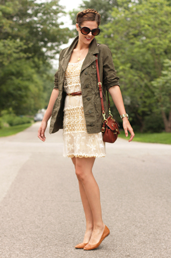 Jessica of What I Wore: Military Lace