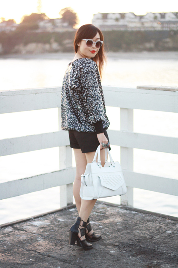 Toshiko in leopard and sunglasses