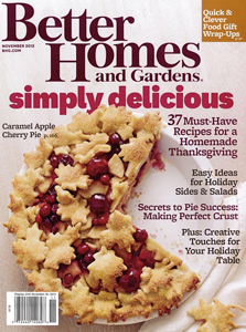 Better Homes and Gardens November 2012 cover