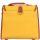 Mustard Yellow and Brown Buckle Bag