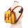 Mustard Yellow and Brown Buckle Bag