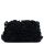 Black Ruffled Leatherette Bag