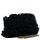 Black Ruffled Leatherette Bag