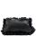 Black Ruffled Leatherette Bag