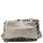 Silver Ruffled Leatherette Bag