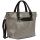 Grey Floral Tote Bag