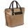 Taupe Floral Tote Bag