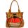 Parker Striped Satchel Black Red