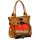 Parker Striped Satchel Black Red