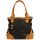 Parker Striped Satchel Black Red