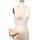 Beige Faux Ostrich Leatherette Clutch
