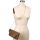 Brown Faux Ostrich Leatherette Clutch