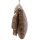 Brown Faux Ostrich Leatherette Clutch