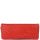 Red Faux Ostrich Leatherette Clutch