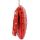 Red Faux Ostrich Leatherette Clutch