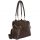 Brown and Black Striped Shoulder Bag