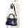 Navy Blue Studded Satchel