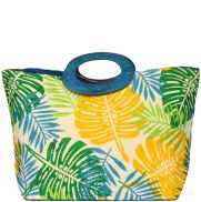 Shay Tropical Leaves Tote