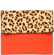 Kara Leopard Envelope Clutch
