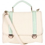 Emma Woven Straw Satchel