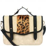 Hailey Studded Leopard Bag