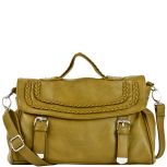 Kristin Braided Buckle Satchel